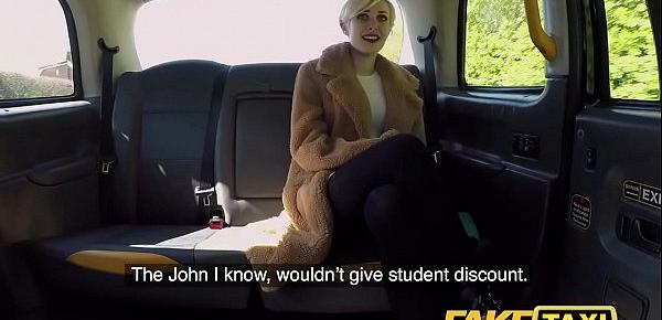  Fake Taxi Lucky mature guy eats hot pussy and creampies blonde sexy student